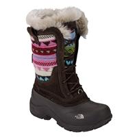 The North Face Shellista Lace Novelty Midweight Boots - Girl's - Demitasse Brown / Pink Knit