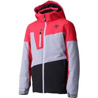 Descente Maddox Jacket - Boy's - Arctic Storm / Electric Red