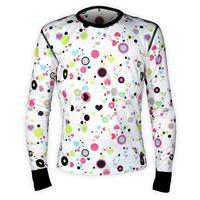 Hot Chilly's Mid Weight Print Crew Neck - Youth - Dots & Hearts