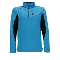 Spyder Charger Therma Stretch T-Neck - Boy's - Electric Blue / Black