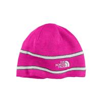 The North Face Logo Beanie - Youth - Fusion Pink / TNF White