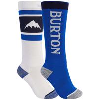 Burton Weekend Midweight Sock 2-Pack - Youth - Stout White / Lapis Blue
