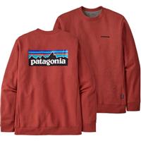 Patagonia P-6 Logo Uprisal Crew Sweatshirt - Burl Red (BURD)