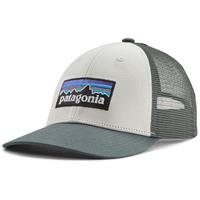 Patagonia P-6 Logo LoPro Trucker Hat - White w/Nouveau Green (WNVO)
