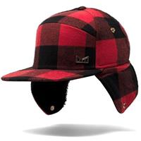 Melin Lumberjack Wool Strapback Hat - Red / Black