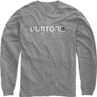 Burton Logo Horizontal LS Shirt - Men's - Gray Heather