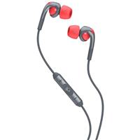 Skullcandy The Fix Earbuds - Gray / Hot Red / Hot Red