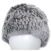 Mitchie's Matchings Rabbit Fur Headband - Women's - Grey Chinchilla