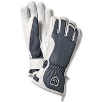 Hestra Leather Swisswool Merino Gloves - Women's - Grey/Off White