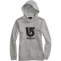 Burton Logo Vertical Pullover Hoodie - Boy's - Heather Gray