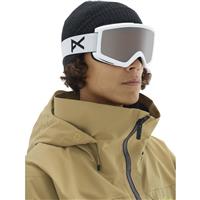 Anon Helix 2.0 Goggle - White Frame with Silver Amber & Amber Lenses (185311-106)