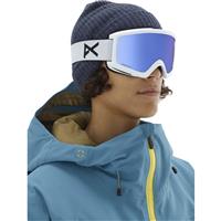 Anon Helix 2.0 Goggle - White Frame with Sonar Infrared Blue & Amber Lenses (201781-127)