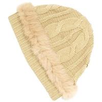 Nils Solid Hat with Fur - Women's - Honey