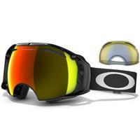 Oakley Airbrake Snow Goggle - Jet Black Frame / Fire Lens + Hi Yellow Lens (57-701)