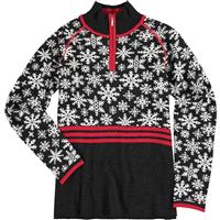 Krimson Klover Eva Maria 1/4 Zip Pullover Sweater - Women's - Heather Black