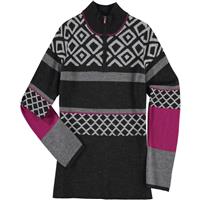 Krimson Klover Excelerator 1/4 Zip Pullover Sweater - Women's - Heather Black