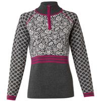 Krimson Klover Flurry 1/4 Zip Sweater - Women's - Charcoal