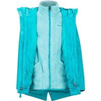 Marmot PreCip Eco Comp Jacket - Girl's - Blue Tile