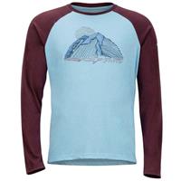 Marmot Owens LS Shirt - Men's - Sky High / Burgundy