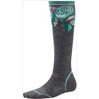 Smartwool PhD Ski Ultra Light Pattern Socks - Women's - Medium Gray