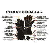 ActionHeat 5V Heated Premium Gloves - Men's - Black