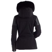 Nils Posh Real Fur Jacket - Women's - Black / Black Faux Leather