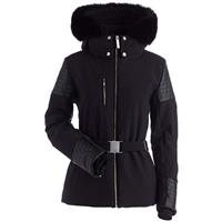 Nils Posh Real Fur Jacket - Women's - Black / Blk Faux Leather
