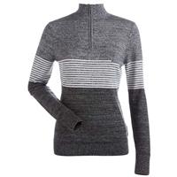 Nils Riley 1/4 Zip T-Neck Sweater - Women's - Black / Charcoal / White