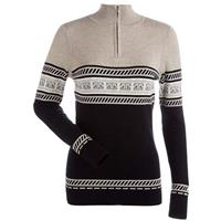 Nils Terri 1/4 Zip Sweater - Women's - Black Champagne Winter White