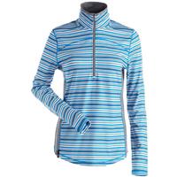 Nils Zevi Stripe Sweater - Women's - Azure Stripe / Heathered