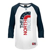 The North Face IC Tri-Blend 3/4 Tee - Girl's - White Heather