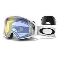Oakley Airbrake Snow Goggle - Polished White Frame / H.I. Yellow Lens + Dark Gey Lens (OO7037-35)