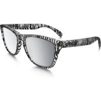 Oakley Frogskins Sunglasses - Matte Clear Frame / Chrome Iridium Lens (OO9013-70)