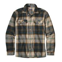 Patagonia Long Sleeve Fjord Flannel Shirt - Men's - Sug Pine / Khaki