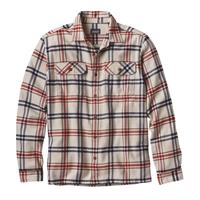 Patagonia Long Sleeve Fjord Flannel Shirt - Men's - Wind / Toast White