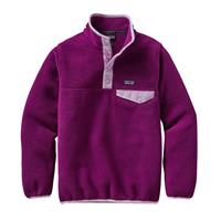 Patagonia Lightweight Synchilla Snap-T Pullover - Girl's - Violet Red
