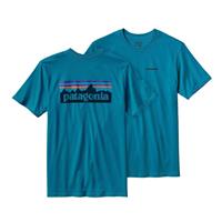 Patagonia P-6 Logo Cotton T-Shirt - Men's - Grecian Blue