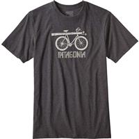Patagonia Snow Cycle Cotton/Poly T-Shirt - Men's - Forge Grey