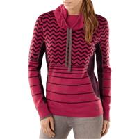Smartwool Optic Frills Double Knit Pullover - Women's - Persian Red Heather
