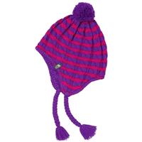 The North Face Fuzzy Earflap Beanie - Girl's - Pixie Purple Stripe