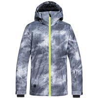Quiksilver Mission Printed Jacket - Boy's - Grey Simple Texture (017)