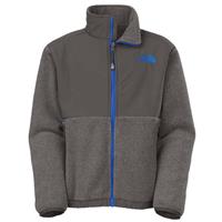 The North Face Denali Jacket - Boy's - R Charcoal Grey Heather / Nautical Blue