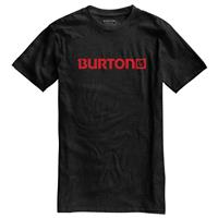 Burton Logo Horizontal Recycled Short Sleeve Tee - Men's - True Black Heather