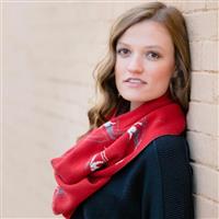Krimson Klover First Tracks Infinity Scarf - Red / Ivory / Charcoal