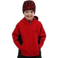 Spyder Mini Core Full Zip Midweight Hoody Sweater - Boy's - Red