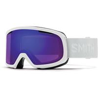 Smith Riot Goggle - Women's - White Vapor Frame w/Hromapop Everyday Violet Mirror + Yellow Lenses (RO2CPVWHV19)