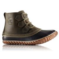 Sorel Out N About Leather Boot - Women's - Sage / Black - side