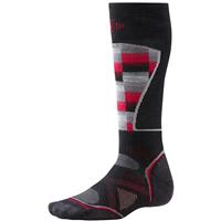 Smartwool PHD Ski Medium Pattern Socks- Men's - Black/Red