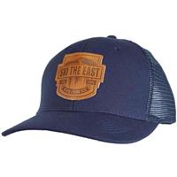 Ski the East Born From Ice Canvas Trucker Hat - Navy