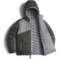 The North Face Reversible Thermoball Hoodie - Boy's - Graphite Grey Pixel